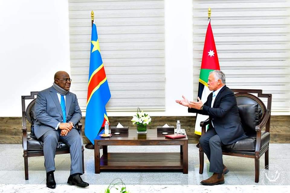 Président Félix Tshisekedi et le Roi Abdullah